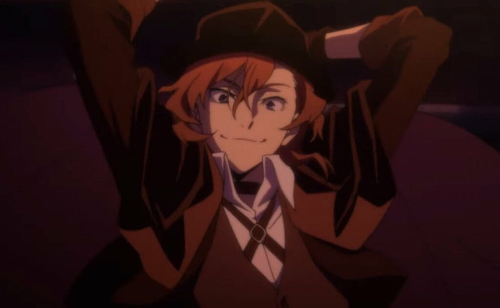 Chuya Nakahara in Bungo Stray Dogs (Image via Bones)