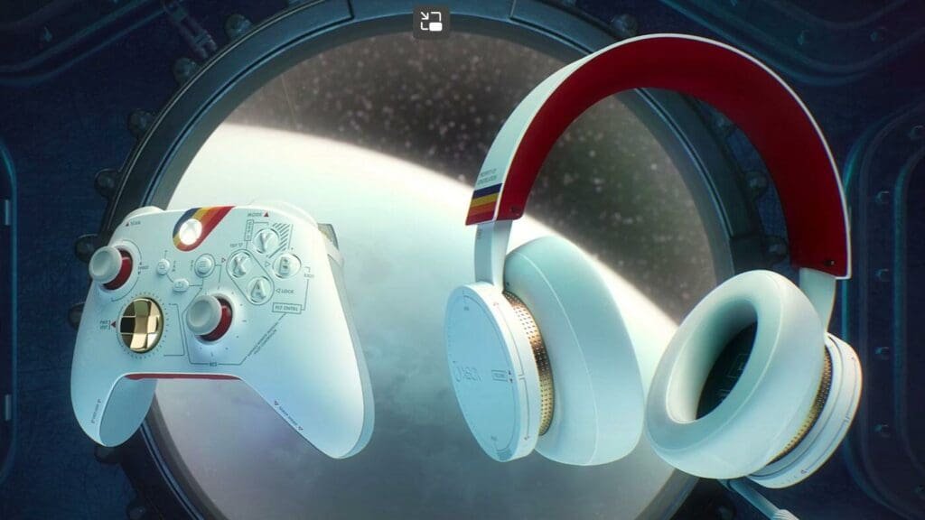 Starfield Xbox controller and headset