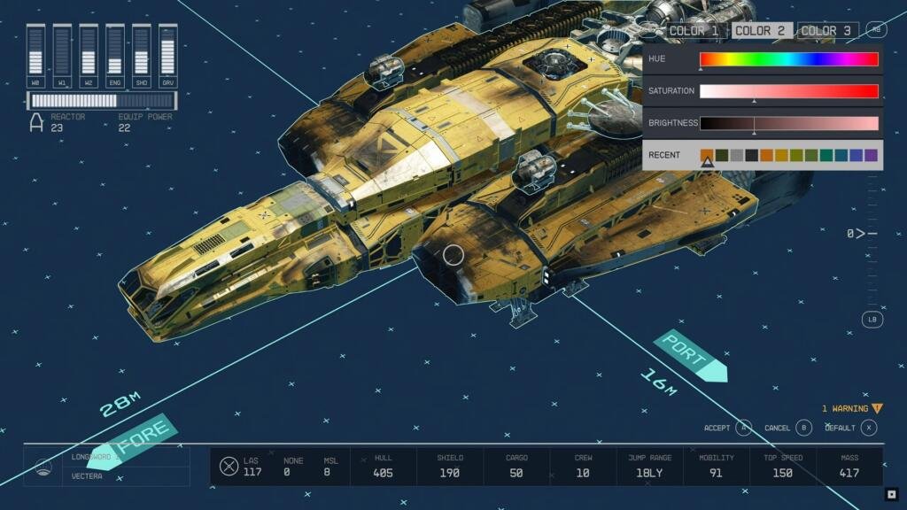 Starfield Ship Design Customization