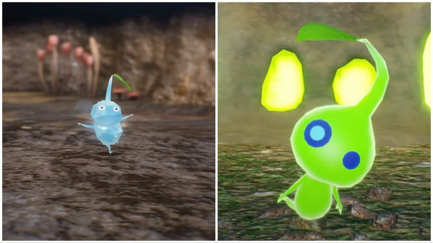 Ice Pikmin and Glow Pikmin