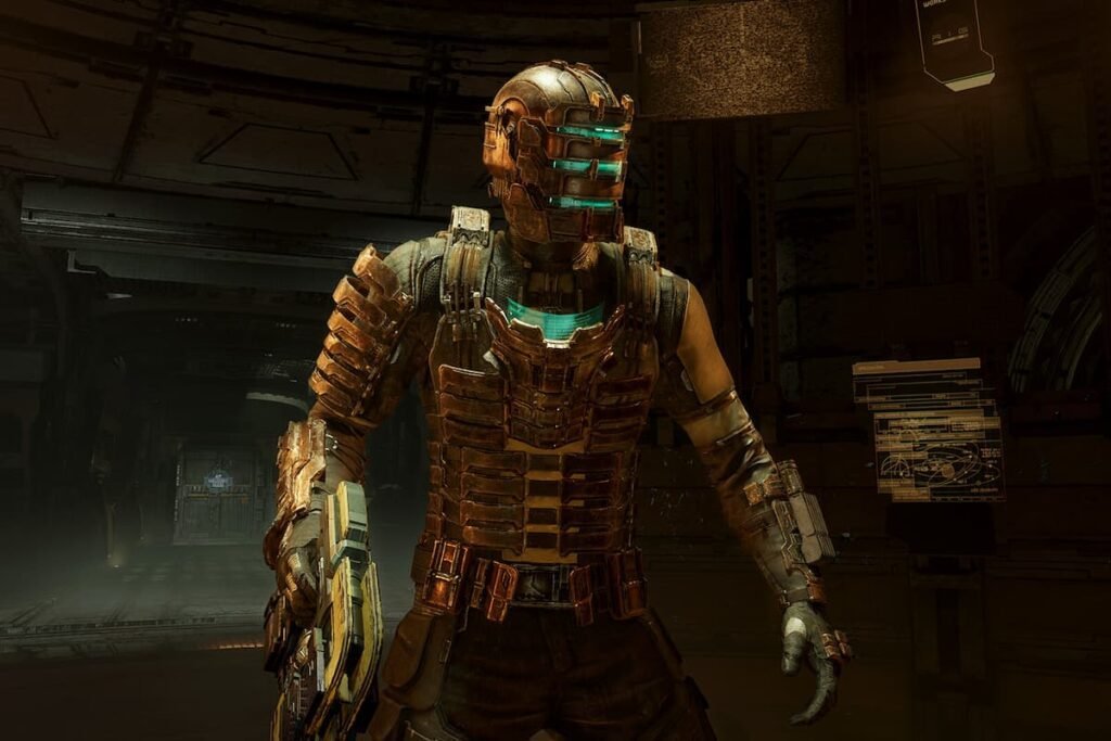 The progagonist in armor in Dead Space.