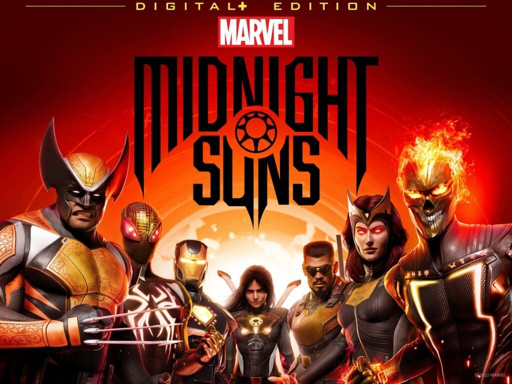 Marvel Midnight Suns Cover art best superhero games on PS4