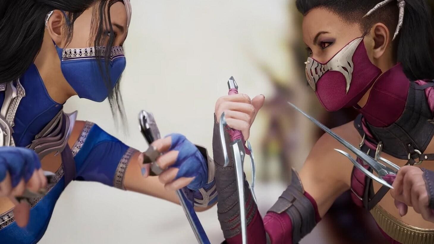 Kitana and Mileena and Mortal Kombat 1