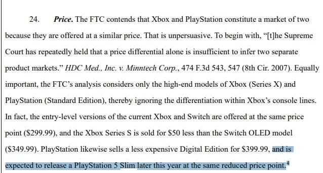 Microsoft and FTC documents mention PS5 Slim release date and price