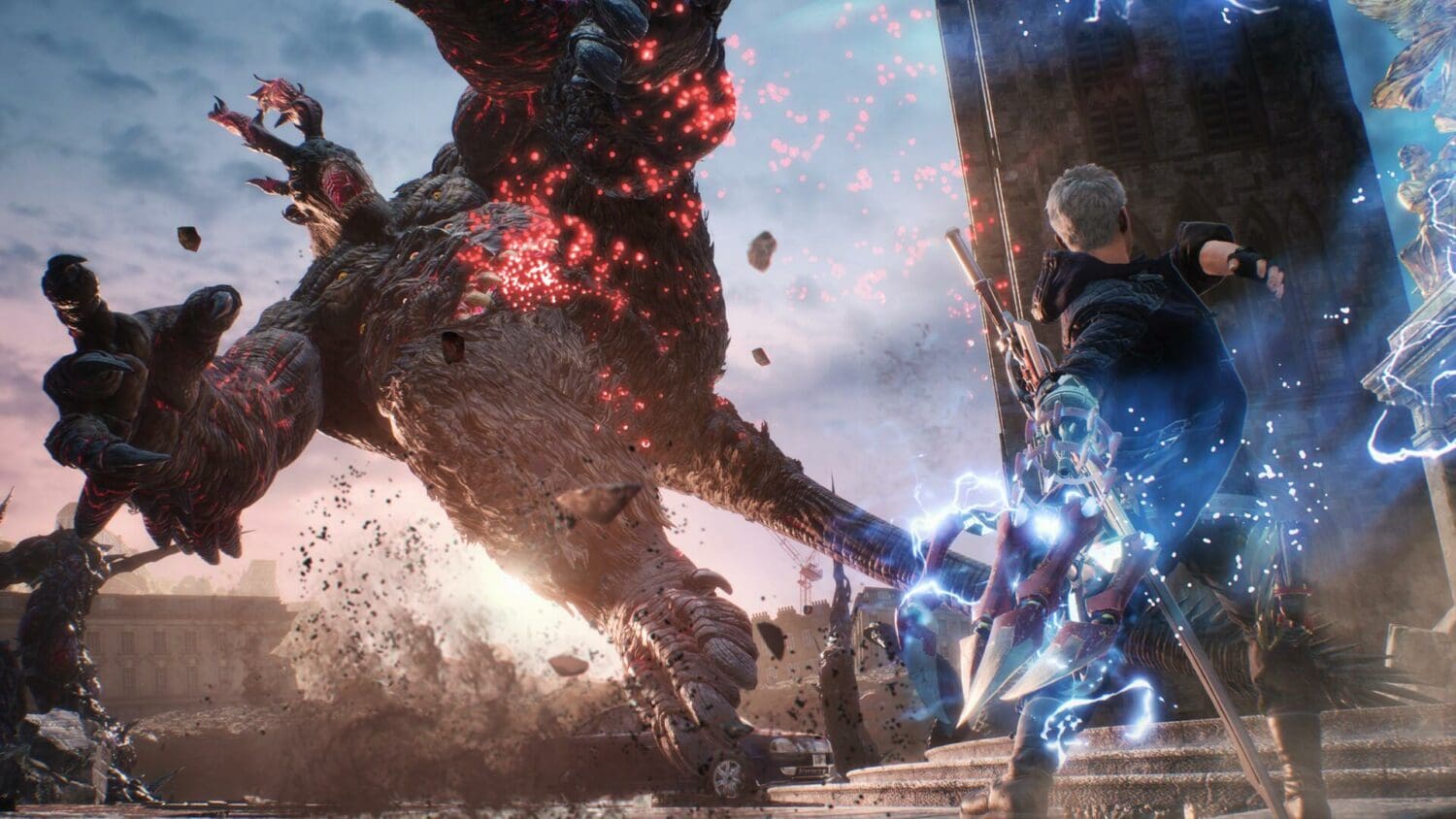 Image of Nero defeating Goliath in DMC 5