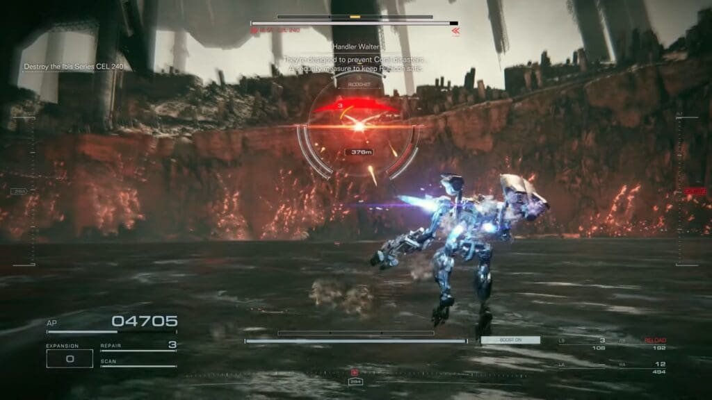 Armored Core 6 laser beam