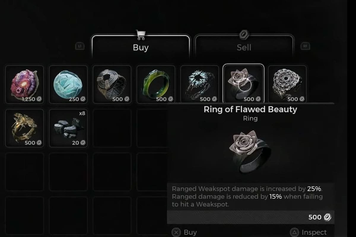 Ring of Flawed Beauty in Remnant 2