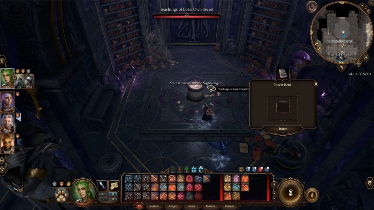 Baldur's Gate 3: How to Solve The Silent Library Puzzle - - News | silent library puzzle | GamesHorizon