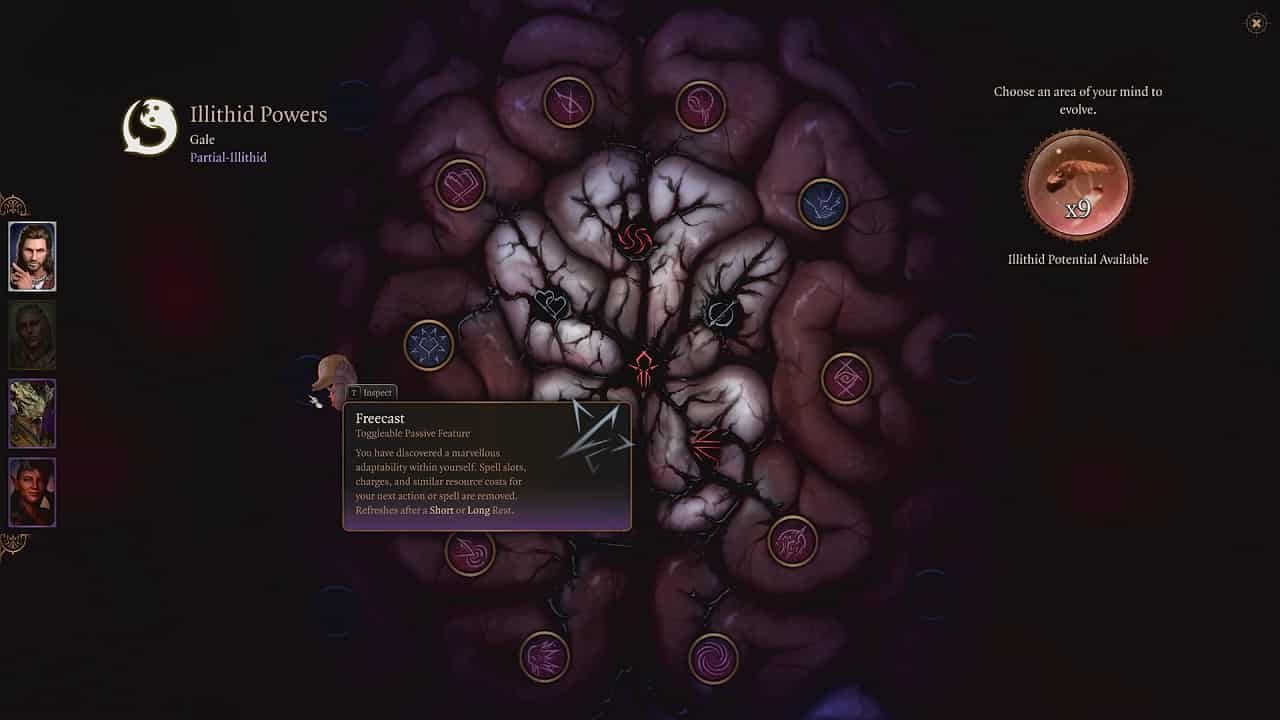 Illithid Powers Skill Tree 