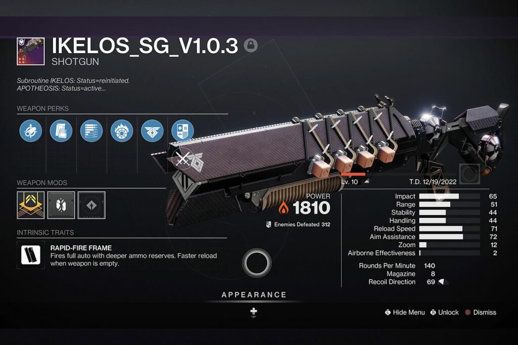 Destiny 2 Ikelos Shotgun