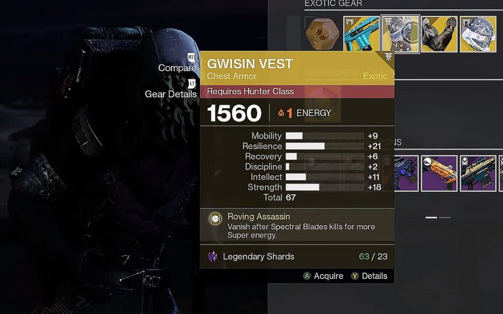 Gwisin Vest in Destiny 2