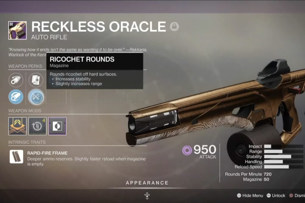 Destiny 2 Reckless Oracle