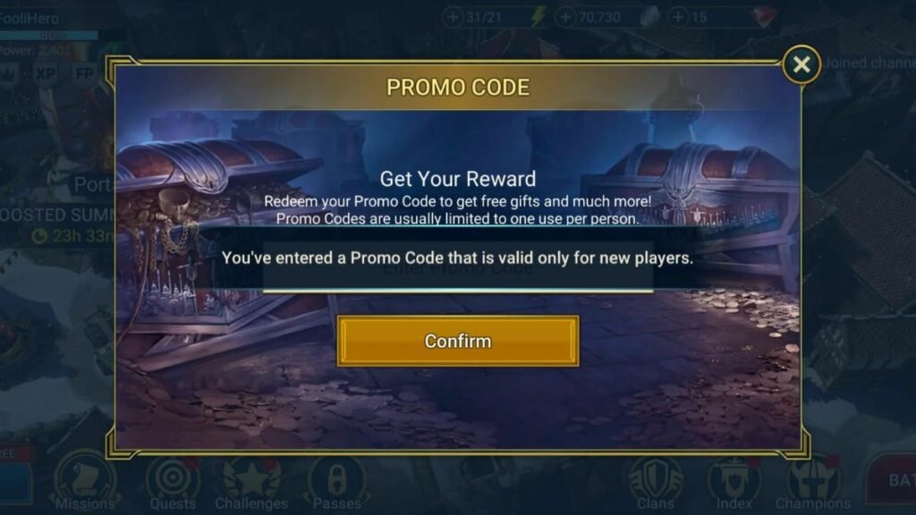 Raid Shadow Legends Codes In Game