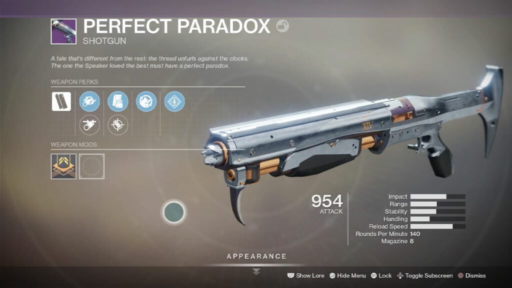 perfect paradox destiny 2