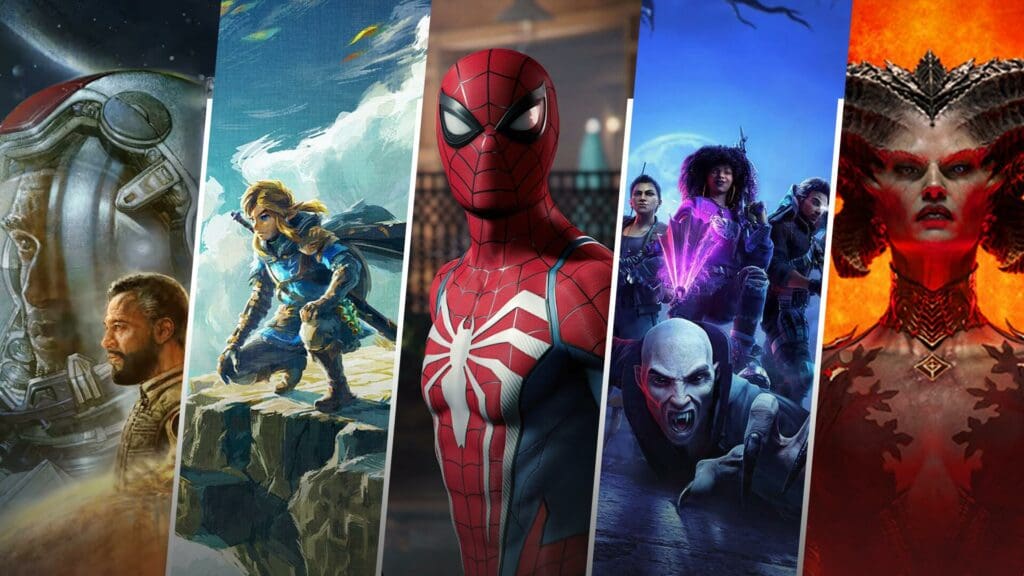 all games releasing in 2023, marvel's spiderman 2, legend of zelda, diablo 4