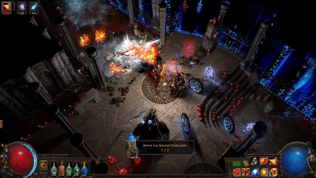 Characters battling in Path of Exile 2