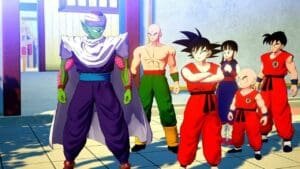 Piccolo, Tien, Goku, Chi Chi, Krillin ,Yamcha in Dragon Ball Z: Kakarot