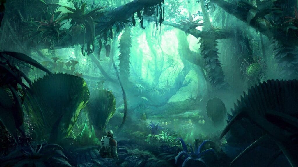 Starfield swamp art concept