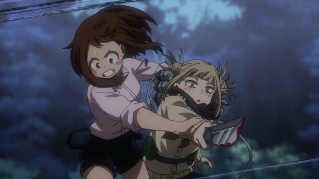 Himiko Toga and Ochaco Uraraka in My Hero Academia