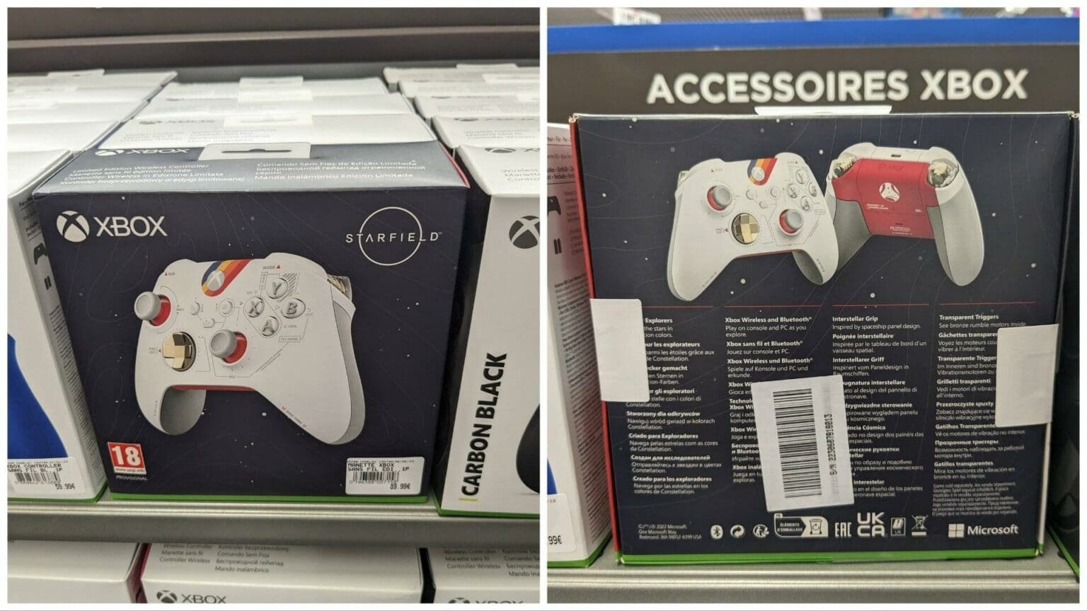 Starfield Controller boxes spotted in France store