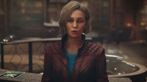 Sarah Morgan, the head of the Constellation faction in Starfield