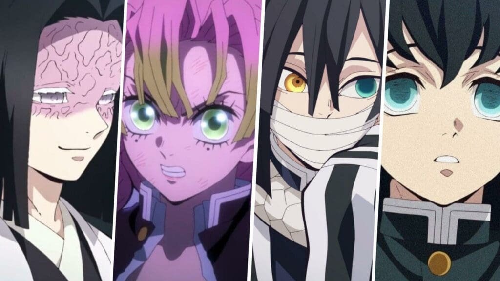 Kagaya, Mitsuri, Obanai, Muichiro in Demon Slayer