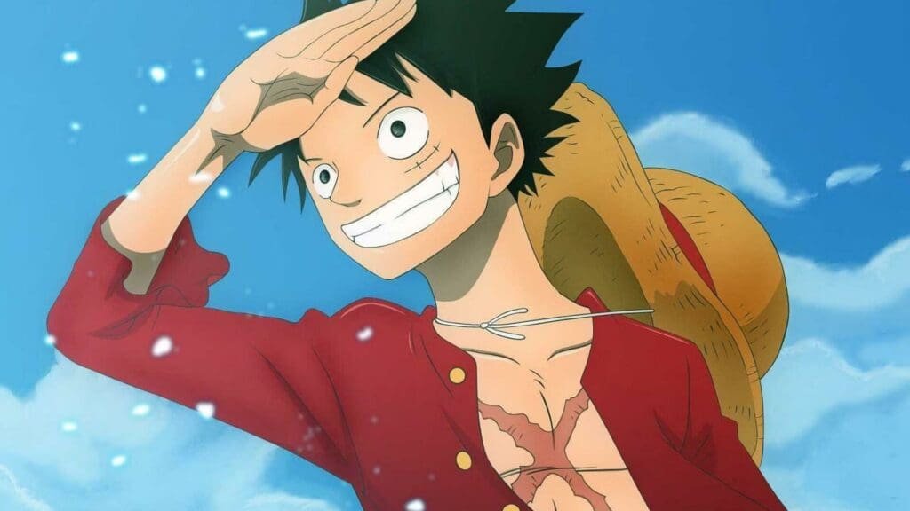 The protagonist of One Piece, Monkey D Luffy in One Piece