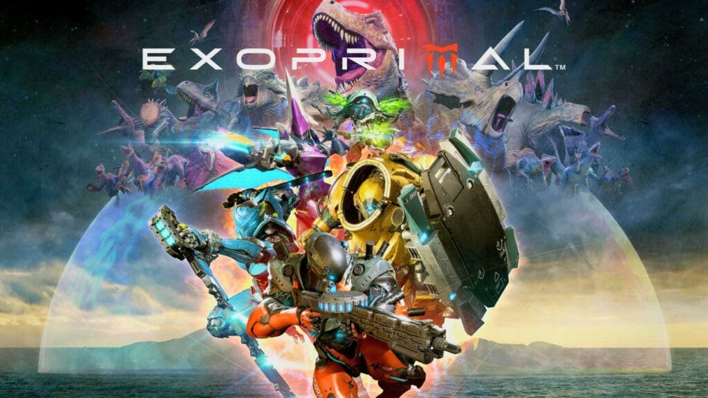 The Best PS4 Dinosaur Games To Play Right Now | best ps4 dinosaur games | GamesHorizon Exoprimal Cover art
