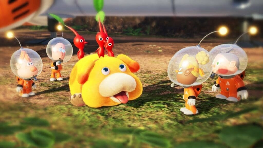 Oatchi gameplay in Pikmin 4