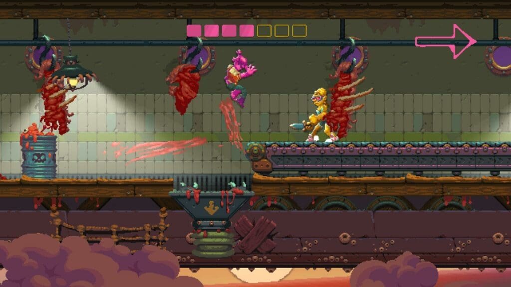Image of a fight from Nidhogg 2