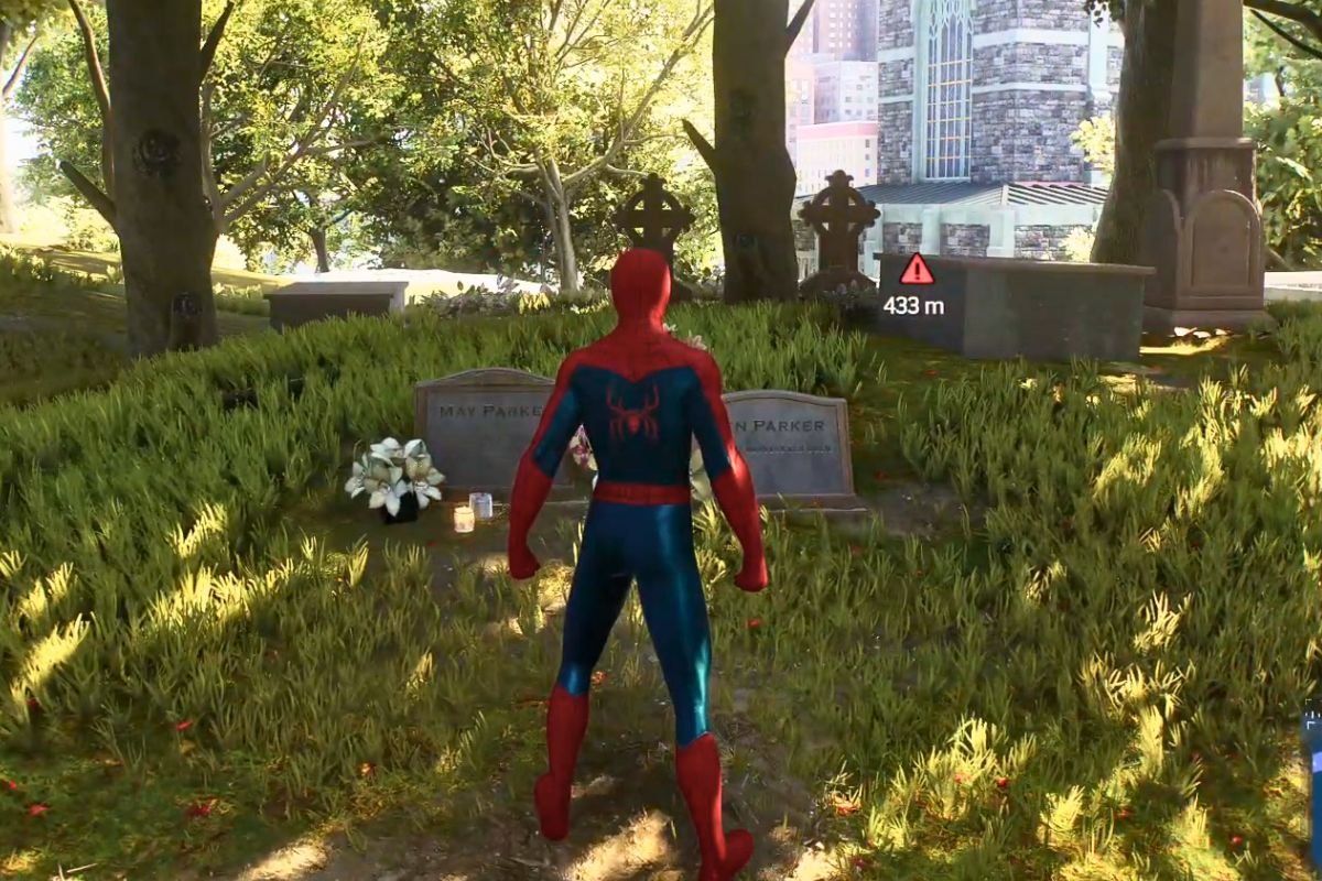 Spider-Man 2 You Know What to Do Trophy Guide: Aunt May's grave location