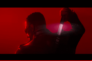 Screengrab from announcement trailer featuring Protagonist of Marvel's Blade