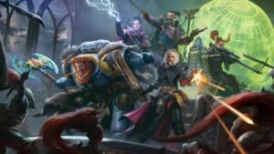 various characters from Warhammer 40000 Rogue Trader