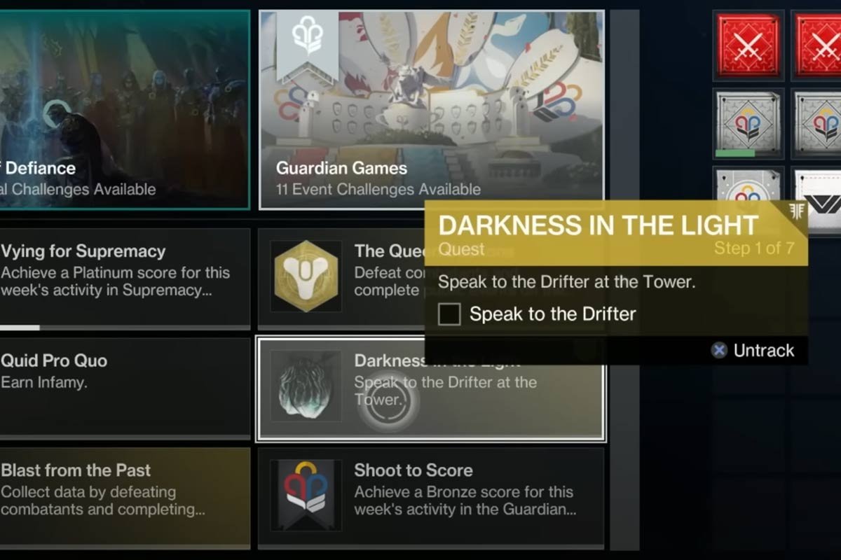 Destiny 2: Darkness In The Light Quest Guide