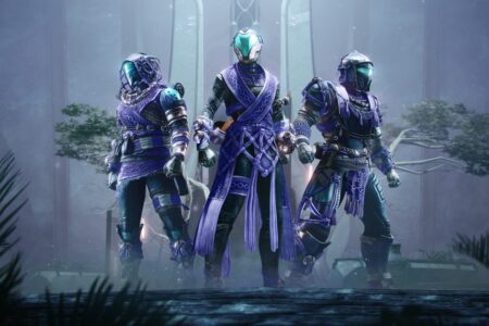 party of three players in Destiny 2