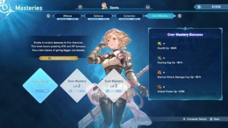 Over Mastery in Granblue Fantasy Relink