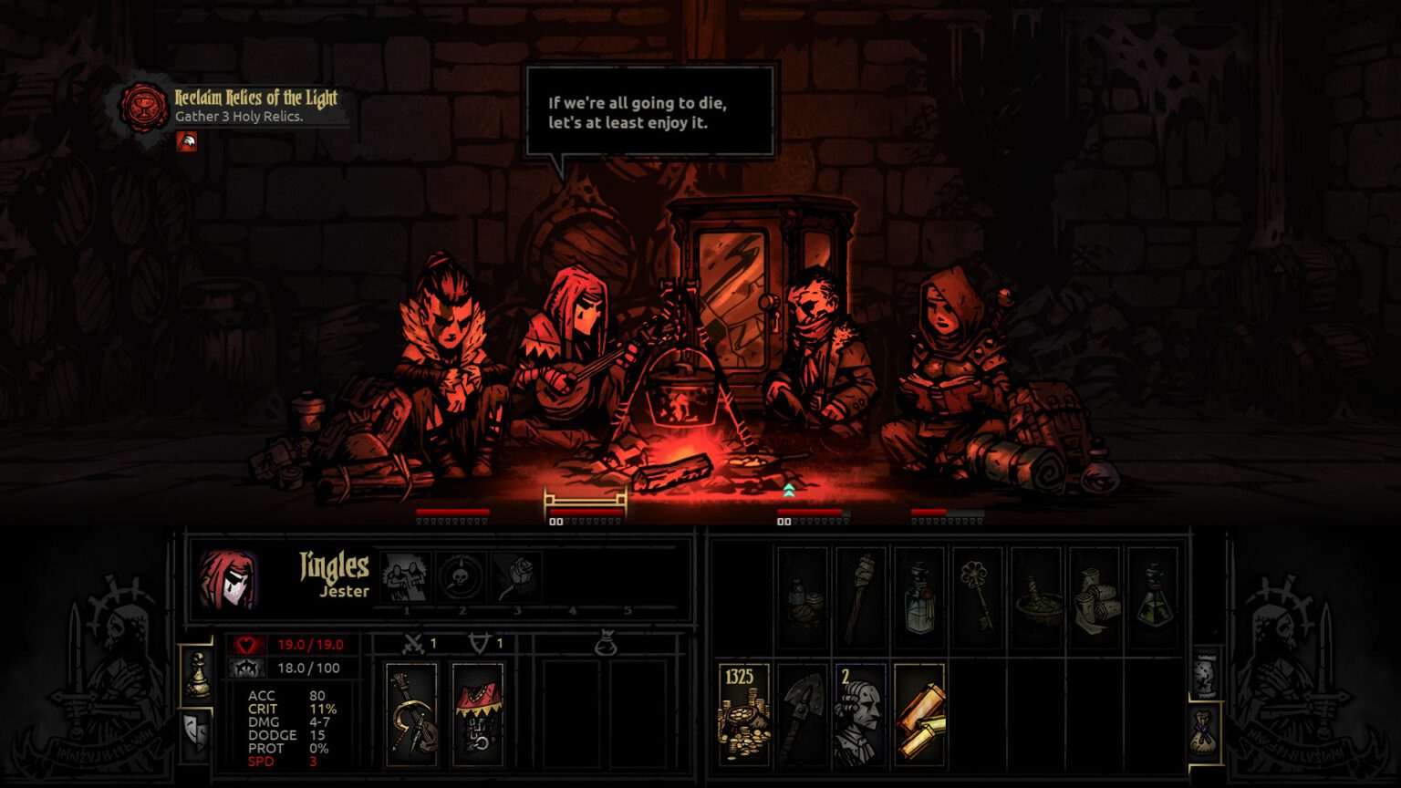 camp in darkest dungeon