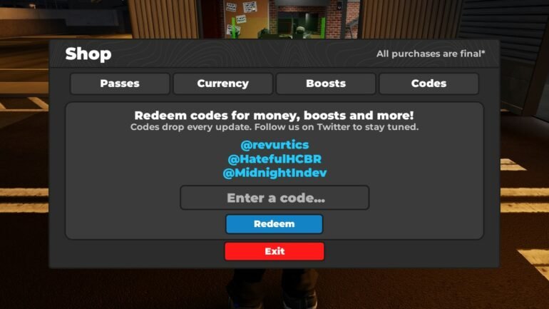 Midnight Chasers Codes [Sep 2025]