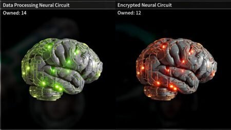 data processing encrypted neural circuit the first descendant