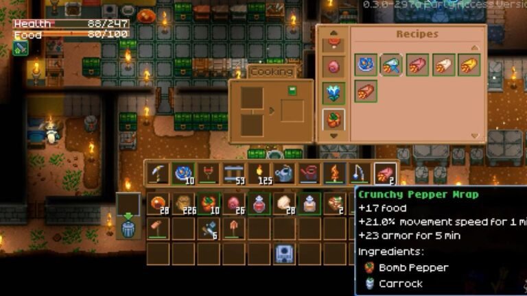 Core Keeper Food Guide: How To Cook, Best Recipes & More