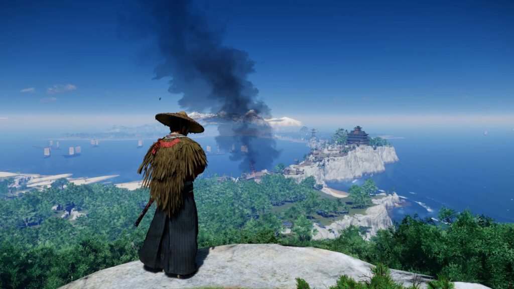 The island of Tsushima shines in all its glory in Ghost of Tsushima. 