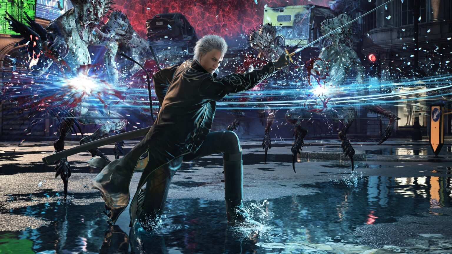 Vergil unleashes the Yamato in Devil May Cry 5