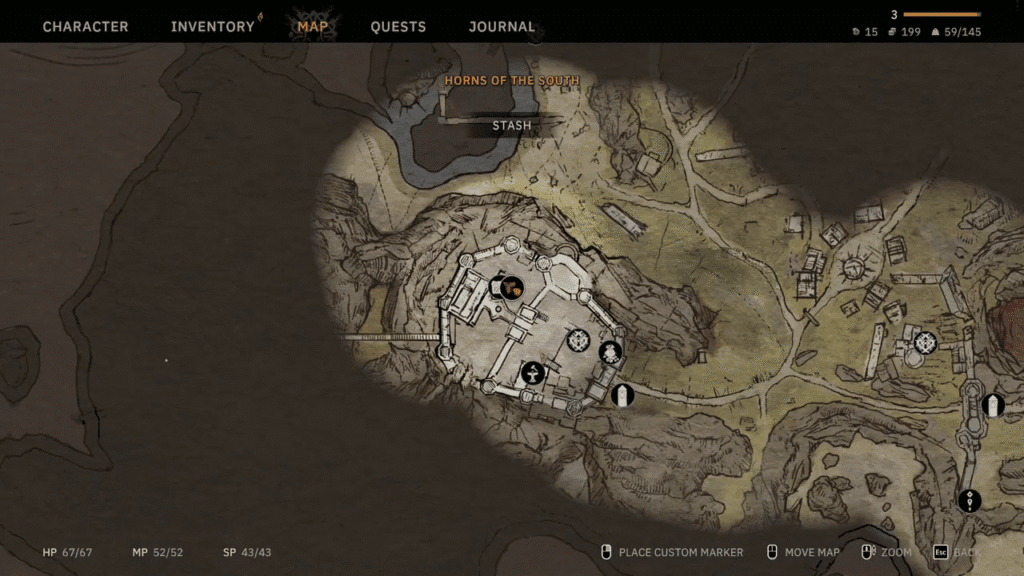 pain relief quest map location