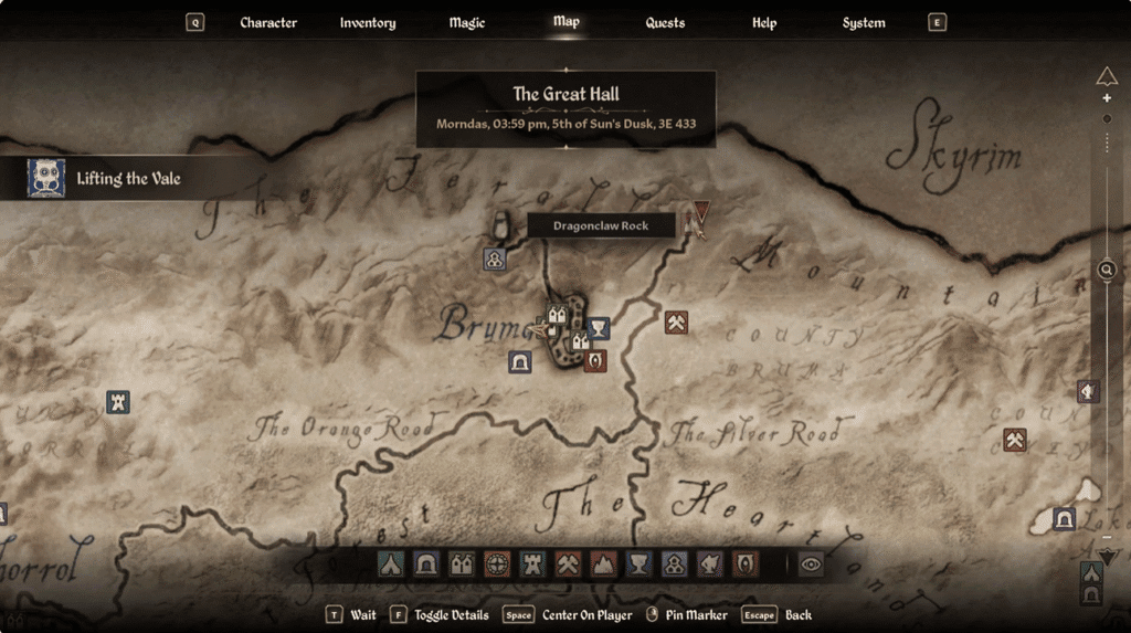 Oblivion Remastered: Lifting The Vale Complete Quest Guide | | GamesHorizon map