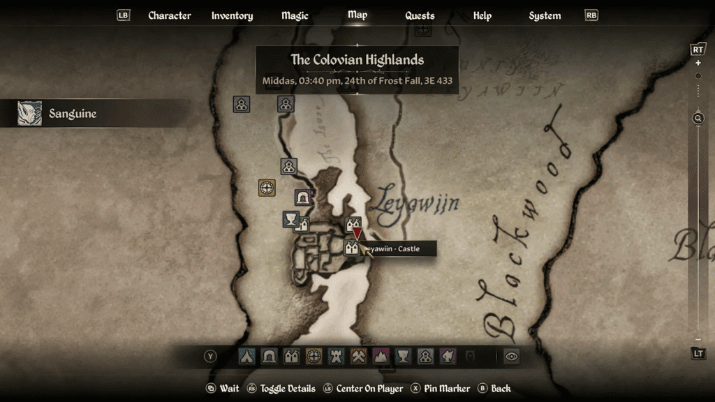 Oblivion Remastered: The Complete Sanguine Quest Guide | | GamesHorizon castle sanguines rose