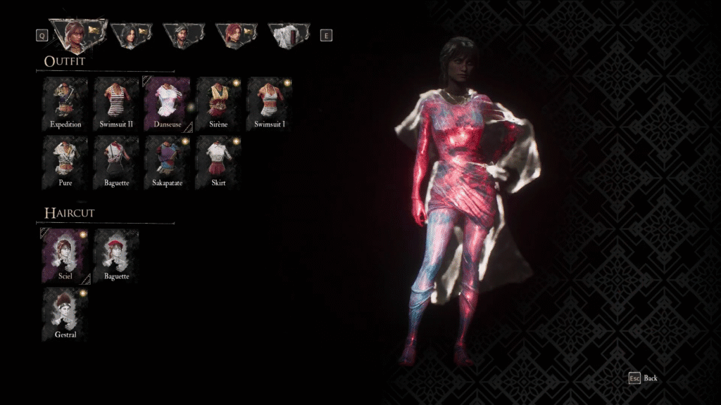 Clair Obscur: tutte e 10 le sedi di Sciel Outfits | | Gameshorizon Danseuse Outfit