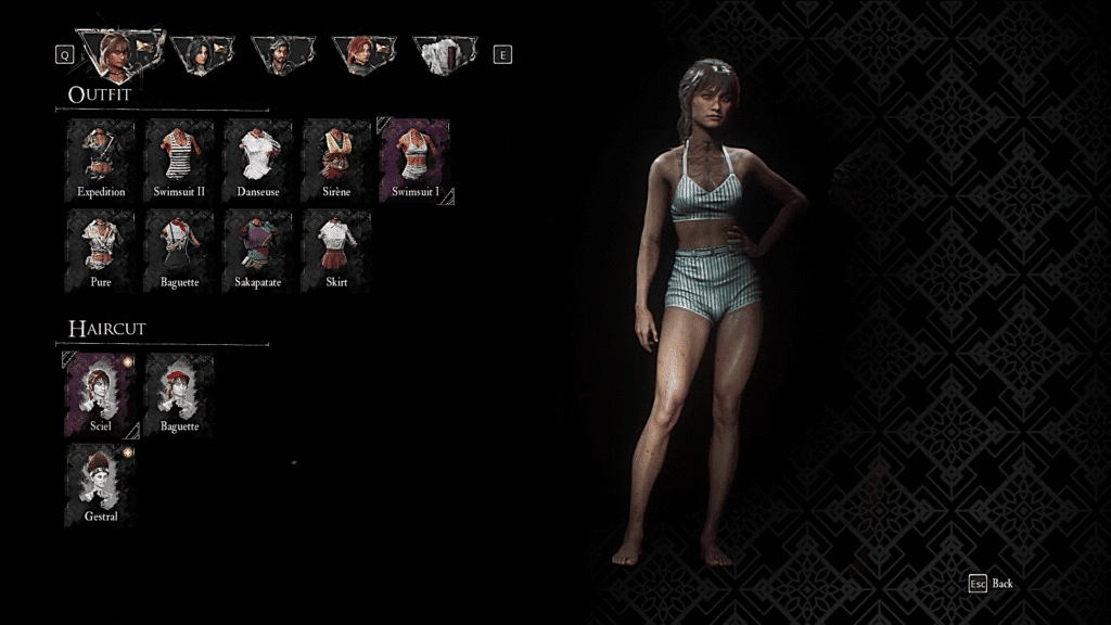 Clair Obscur: tutte e 10 le sedi di Sciel Outfits | | Gameshorizon Autfit del costume da bagno Sciel