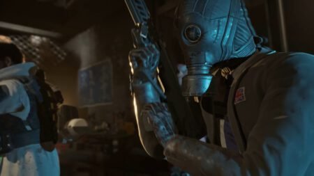 Two characters in Killing Floor 3 getting ready.