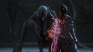 The player attacking enemy in Wuchang Fallen Feathers