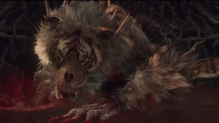 A screenshot of Fierce Tiger boss from Wuchang Fallen Feathers